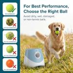 ARIQUELLE PASSION Automatic Ball Launcher for Dogs & Puppies – Interactive Dog Ball Thrower, Tennis Balls for Dogs, ChuckIt Balls, Fetch Toys, Durable for Aggressive chewers (Blue)