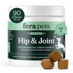 Fera Pets Hip & Joint Supplement for Dogs with Glucosamine, MSM, Chondroitin, & Green Lipped Mussel - Supports Healthy Joints and Weight Management - 90 Soft Chews