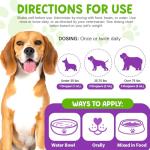 Dog Multivitamin Drops, 15 in 1 Multivitamin Liquid for Dog with Vitamin C-20 Mg, Vitamin D-100 Iu & B1-3,Dog Health Supplements for Skin Care, Joints & Hips,Gut