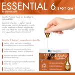 Dermoscent Essential 6 spot-on - Dog Skin Care for Dandruff & Allergy Relief with Vitamin E Oil - Anti Itch for Dogs - Dog & Small Mammals 0-10 kg - 4 Pipettes of 0.6 ml
