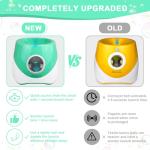 SOCO Automatic Ball Launcher for Dogs with Random Mode, 3 Settings to 45FT, Rechargeable Dog Ball Thrower with 4 ETPU Tennis Balls for Small Medium Breeds