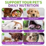 Dog Multivitamin Drops, 15 in 1 Multivitamin Liquid for Dog with Vitamin C-20 Mg, Vitamin D-100 Iu & B1-3,Dog Health Supplements for Skin Care, Joints & Hips,Gut