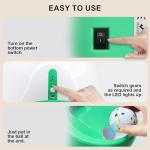 SOCO Automatic Ball Launcher for Dogs with Random Mode, 3 Settings to 45FT, Rechargeable Dog Ball Thrower with 4 ETPU Tennis Balls for Small Medium Breeds