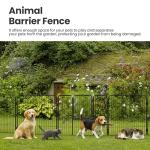 Simple Deluxe Dog Playpen Outdoor Indoor, 24 Inch 8 Panels Dog Fence for Small Dogs Puppy, Perfect Dog Pen for Camping, Yard, RV, Garden Fence, Black