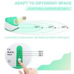 SOCO Automatic Ball Launcher for Dogs with Random Mode, 3 Settings to 45FT, Rechargeable Dog Ball Thrower with 4 ETPU Tennis Balls for Small Medium Breeds