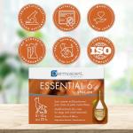 Dermoscent Essential 6 spot-on - Dog Skin Care for Dandruff & Allergy Relief with Vitamin E Oil - Anti Itch for Dogs - Dog & Small Mammals 0-10 kg - 4 Pipettes of 0.6 ml