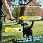 paatata No Pull Dog Harness, 2 in 1 Retractable Harness with Auto-Lock, Reflective Breathable Mesh and Handle, Adjustable Leash Set for Small, Medium,Large Dogs,Cats (Color 2, XL)