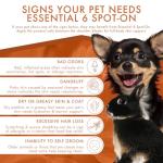 Dermoscent Essential 6 spot-on - Dog Skin Care for Dandruff & Allergy Relief with Vitamin E Oil - Anti Itch for Dogs - Dog & Small Mammals 0-10 kg - 4 Pipettes of 0.6 ml