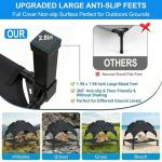 Elevated Dog Bed with Canopy Raised Pet Cot for Large Dogs, Outdoor Dog Cot with Removable Sun Shade Tent, Breathable Mesh Portable Dogs Cot for Camping, Beach, Backyard, Outdoor Use