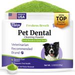 TTsiya Dog Dental Cleaning Powder - Probiotic Dental Care freshens Breath, Controls Plaque, and removes Tartar.for All Dog Breeds.100g