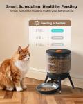 Invengo Automatic Cat Feeder with Timed Food Dispenser, One-Touch Feeding, Dual Power Supply, Anti-Bug Design, Visible 3L Hopper – Automatic Pet Feeder for Cats and Small Dogs