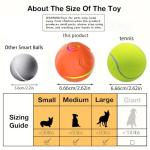 2026 T01 Interactive Dog Toys Dog Ball, Automatic Rolling and Bouncing Moving Dog Toy, Durable and USB Rechargeable, Fun Smart Toy for Puppy, Small, Medium and Large Dogs, Dog Toys to Keep Them Busy