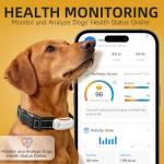AI GPS Dog Tracker with Health Assistant 30lbs+