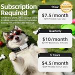 AI GPS Dog Tracker with Health Assistant 30lbs+