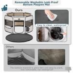 Petsfit Portable Dog Playpen with Waterproof Mat