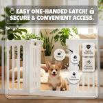 Portable Large Dog Playpen with Door for Indoor/Outdoor