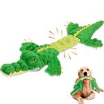 Letsmeet Plush Squeaky Alligator Dog Toy