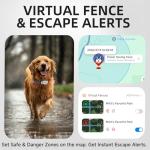 AI GPS Dog Tracker with Health Assistant 30lbs+