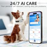 AI GPS Dog Tracker with Health Assistant 30lbs+