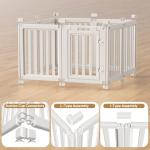 LoveTail Clear Dog Playpen with Door, 8 Panels