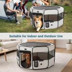 Petsfit Portable Dog Playpen with Waterproof Mat