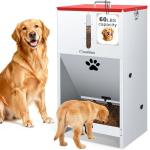 GADFISH Large Automatic Dog Feeder with Lockable Door
