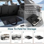 Petsfit Portable Dog Playpen with Waterproof Mat