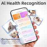 AI GPS Dog Tracker with Health Assistant 30lbs+