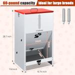 GADFISH Large Automatic Dog Feeder with Lockable Door