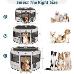 Petsfit Portable Dog Playpen with Waterproof Mat