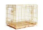 Homey Pet 24" Gold Folding Dog Crate
