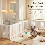 Portable Large Dog Playpen with Door for Indoor/Outdoor