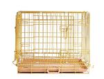 Homey Pet 24" Gold Folding Dog Crate