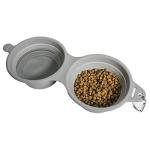 Collapsible Double Dog Bowl for Travel