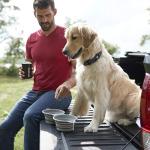 Collapsible Double Dog Bowl for Travel