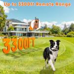 Remote Dog Training Collar for Two Dogs, 3300ft