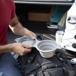 Collapsible Double Dog Bowl for Travel
