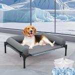30'' Elevated Cooling Dog Bed with Pillow