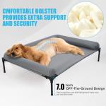 30'' Elevated Cooling Dog Bed with Pillow