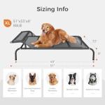 Sweetnight Elevated Waterproof Dog Bed for Large Dogs