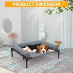 30'' Elevated Cooling Dog Bed with Pillow