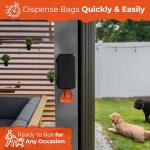 Pexter Dog Poop Bag Dispenser - Flexible Mounting Options
