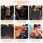 Waterproof Dog Car Seat Cover with Mesh Window