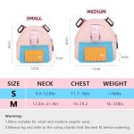 Cute Dog Backpack for Small Dogs - Pink