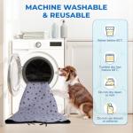 Fostanfly Large Washable Dog Pee Pads - 2 Pack