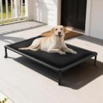 Veehoo Chew Proof Elevated Dog Bed, 41-Inch Black