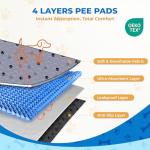 Fostanfly Large Washable Dog Pee Pads - 2 Pack