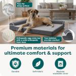 Large Orthopedic Dog Bed with Removable Cover