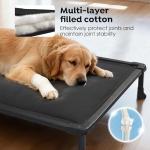 Veehoo Chew Proof Elevated Dog Bed, 41-Inch Black