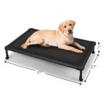 Veehoo Chew Proof Elevated Dog Bed, 41-Inch Black